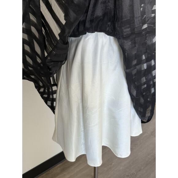 Betsy Johnson Rouched Corset, Fit And Flare Black Babydoll Dress Size 4 - Picture 6 of 16